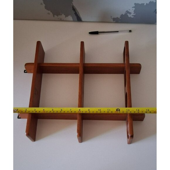 Danish Modern Twelve Jar Teak Spice Rack Holder by Digsmed RACK ONLY - Picture 14 of 16